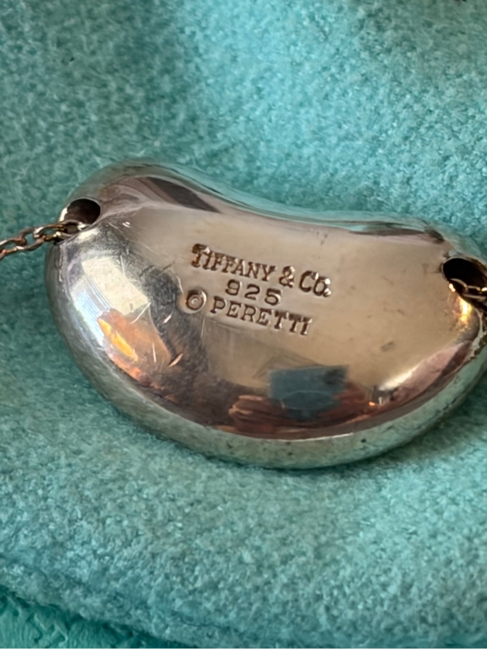 🫘Tiffany & Co. Bean Large 20MM Elsa Peretti Vintage STER 925 Pendant Necklace🌟 - Picture 13 of 14
